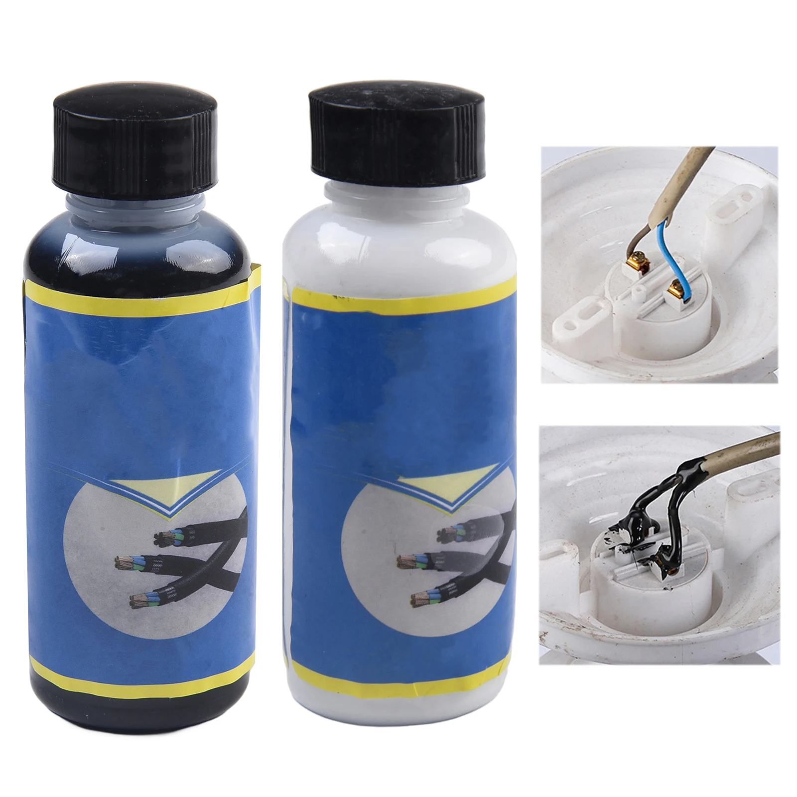 100 مللي شريط عازل سائل معطف مطاطي أختام مقاومة للماء وحماية الاتصالات الكهربائية غراء عازل سائل دروبشيب