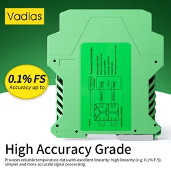 PT100 Temperature Transmitter 0-100℃ 0-200℃ RTD PT100 Temperature Converter 4-20mA 0-10V 0-5V RS485 PT100 Signal Converter