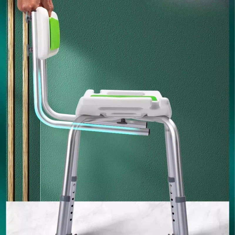 Foldable Shower Stool Bench, Anti-Slip Bath Seat, Pregnancy Safe Bathroom Chair