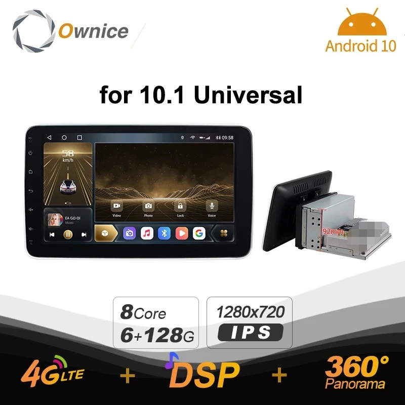 Ownice K6+ for Nissan Almera Qashqai Juke Toyota Kia VW Peugeot LADA 4G+64G Universal 2 Din Car Radio Android 14 4G LTE