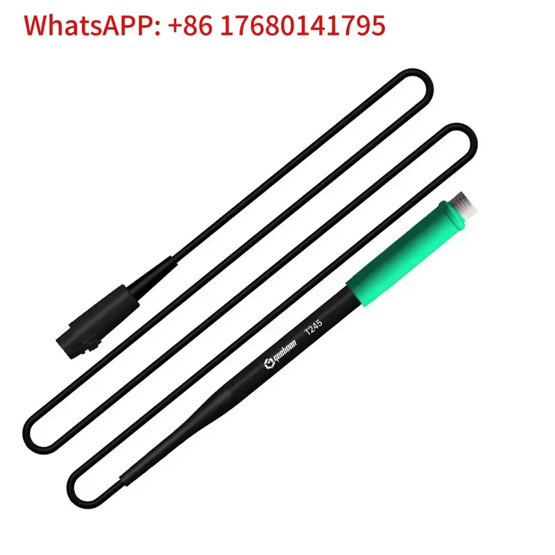 T245 6-pin solder pen handle with silicone sleeve, suitable for soldering table, compatible with C245 solder head