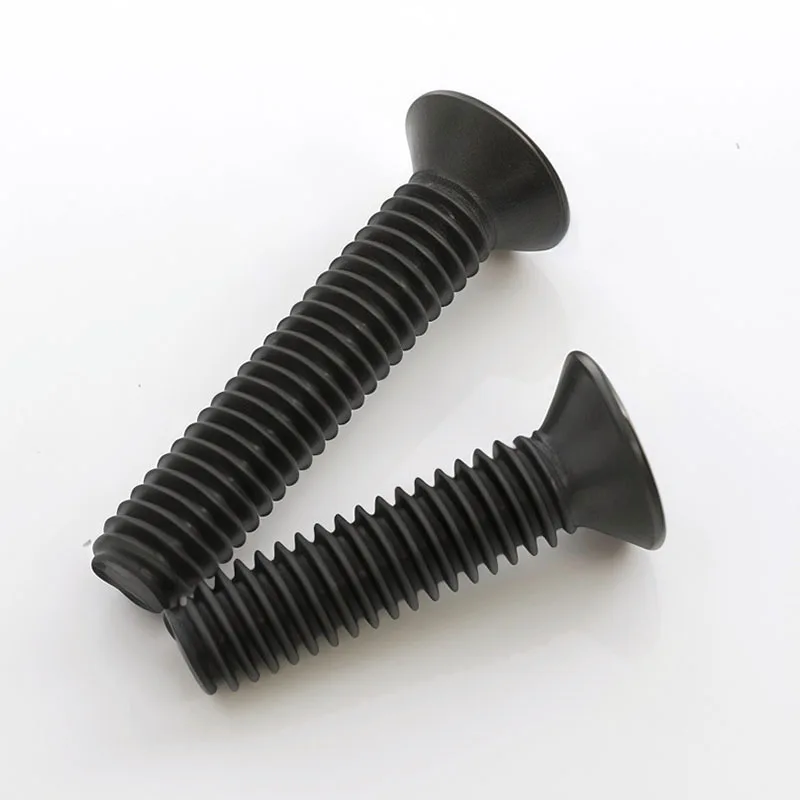 10~500Pcs M1 M1.2 M1.4 M1.6 M1.7 M2 M2.5 M3M3.5M4M5M6 Small Black Phillips Flat Countersunk Head Screw Carbon Steel For Laptop