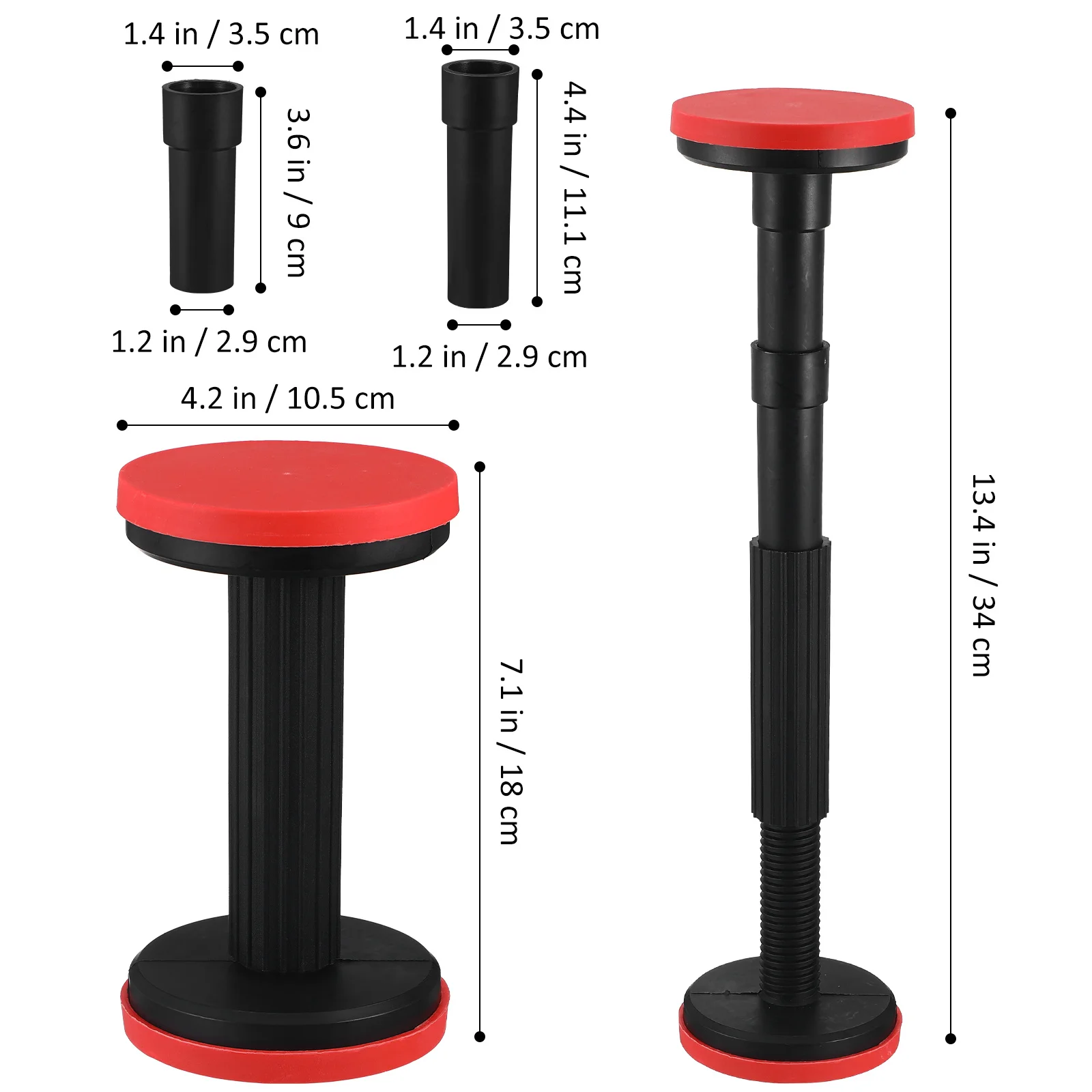 2Pcs Adjustable Bathroom Cabinet Support Legs Stable Furniture Feet Levelers Bed Frame Table Desk Risers Camper Table Legs