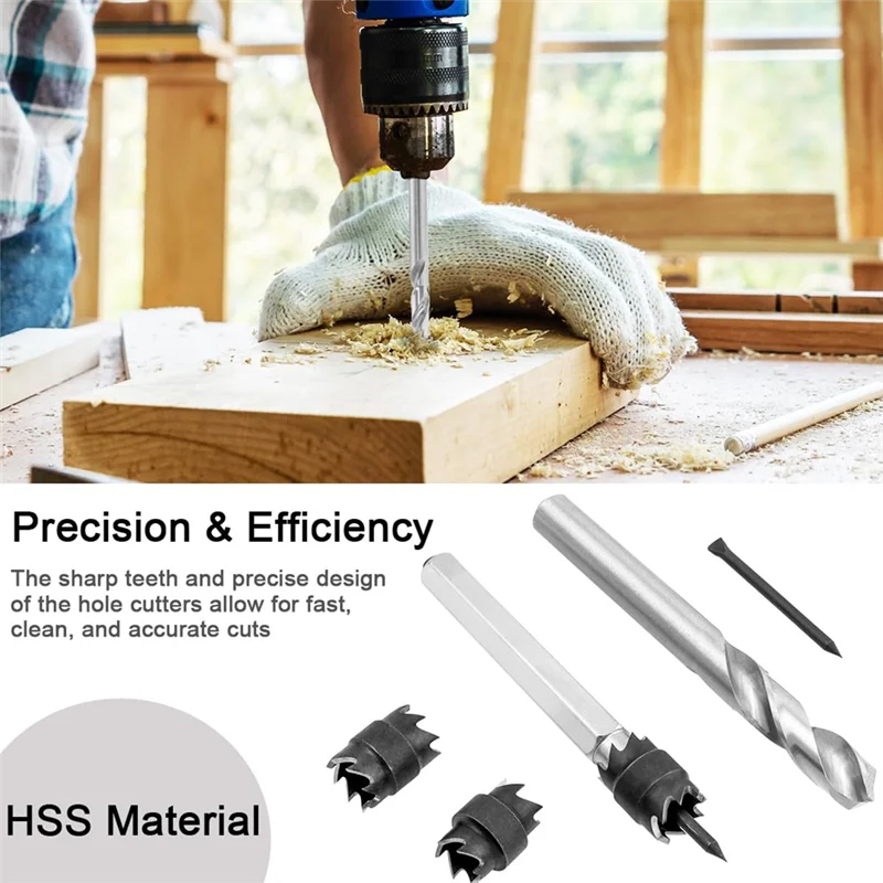 AB11-Spot Weld HSS Spot Weld Cutter مجموعة أدوات إزالة الصواميل مع 3/8 "و 5/16" لقمة مثقاب مزدوجة الجوانب، بقعة مثقاب الطاقة