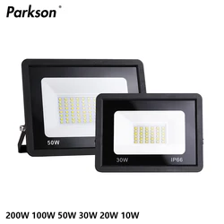 LED Flood Light 20W 30W 50W 100W 200W AC220V Waterproof IP66 Outdoor Garden Projector Lighting Spotlight Wall LED Floodlights