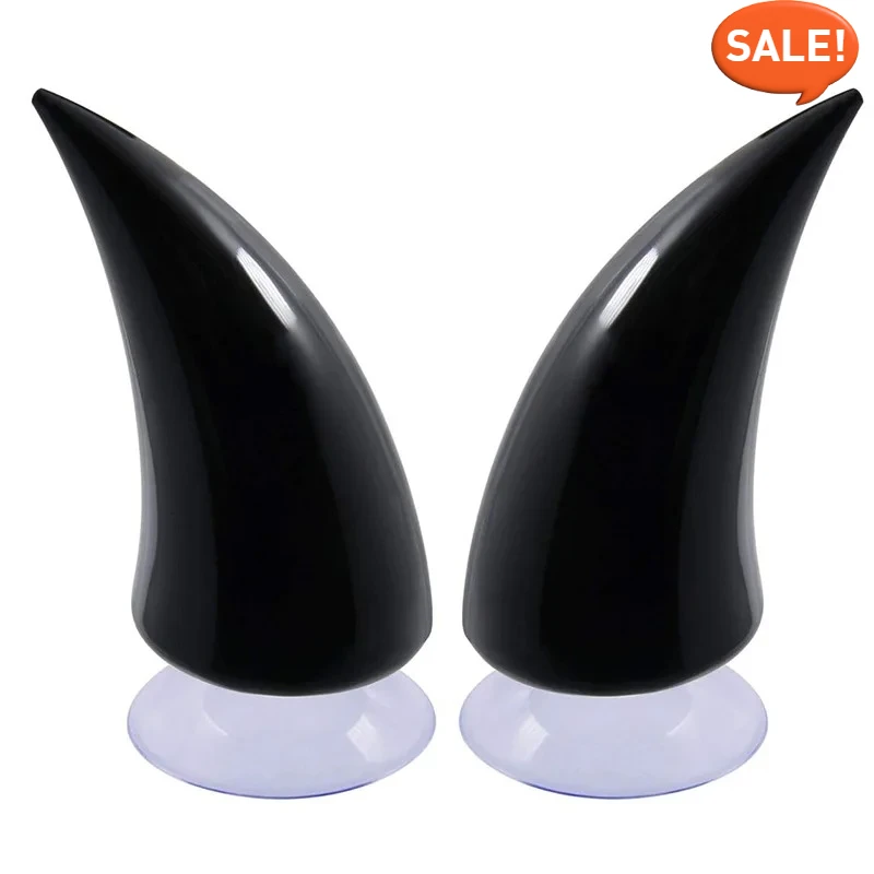 

2Pcs Helmet Flair Large Long Black Devil Horns for Motorcycle Helmet Universal Motobike Styling Decoration Helmets Accessories