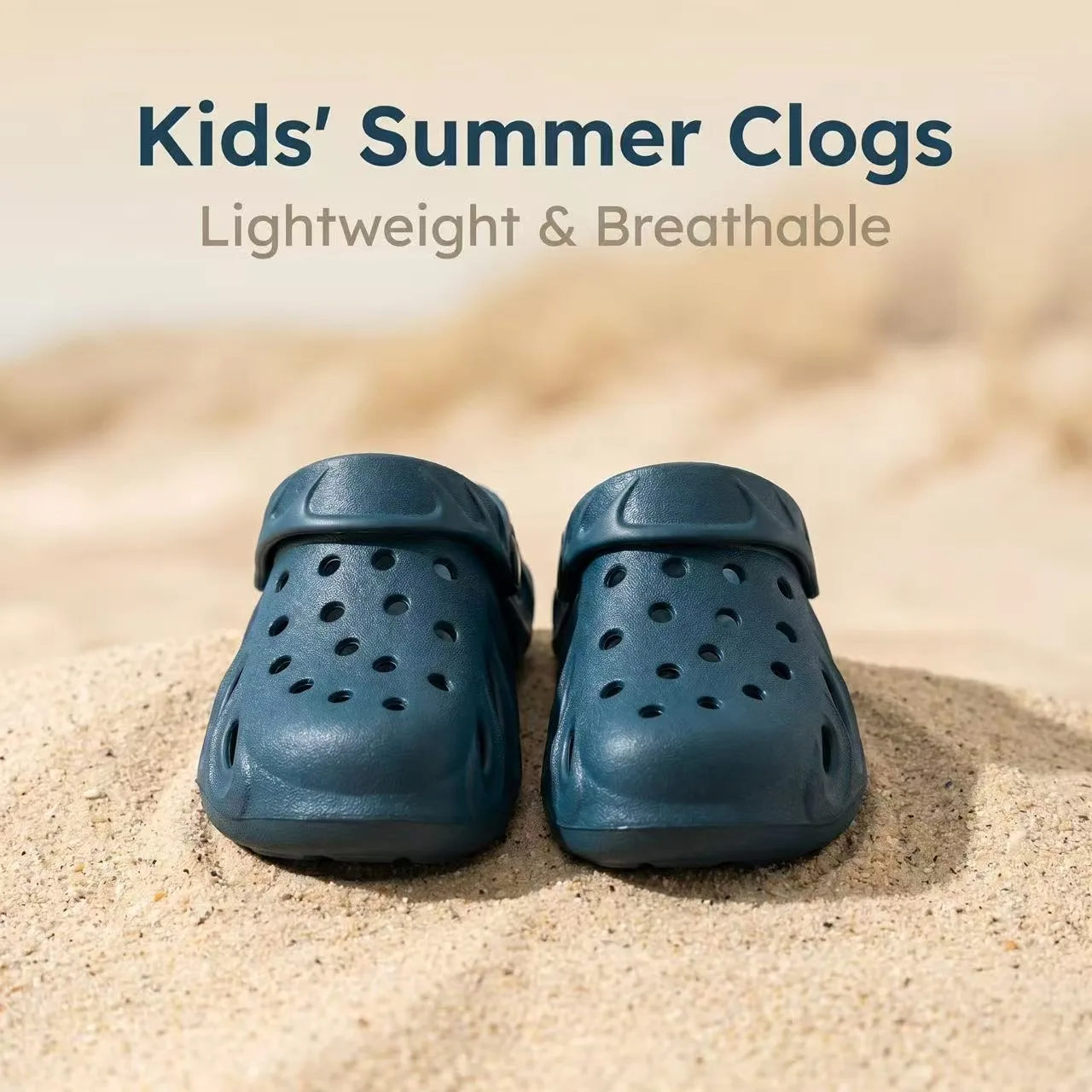Kinder-Clogs mit Vollabdeckung, Atmungsaktive EVA-Hausschuhe, Rutschfeste Lochschuhe für Kleinkinder, Geeignet für Bad, Strand und Outdoor-Aktivitäten – Detail 4