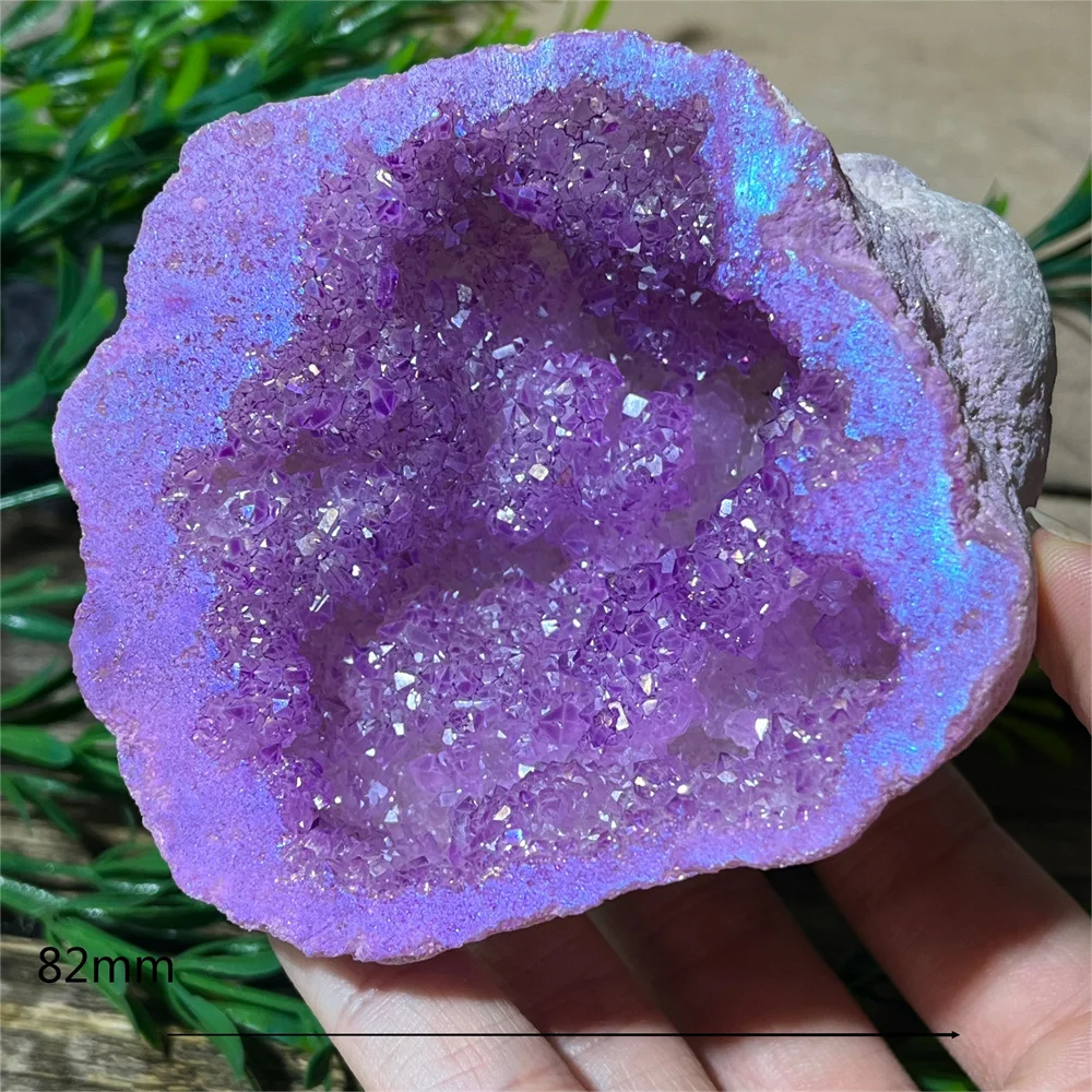 Cristallo naturale marocco Aura agata Geode Reiki pietra spirituale quarzo stregoneria guarigione minerali pietra preziosa decorazione curativa