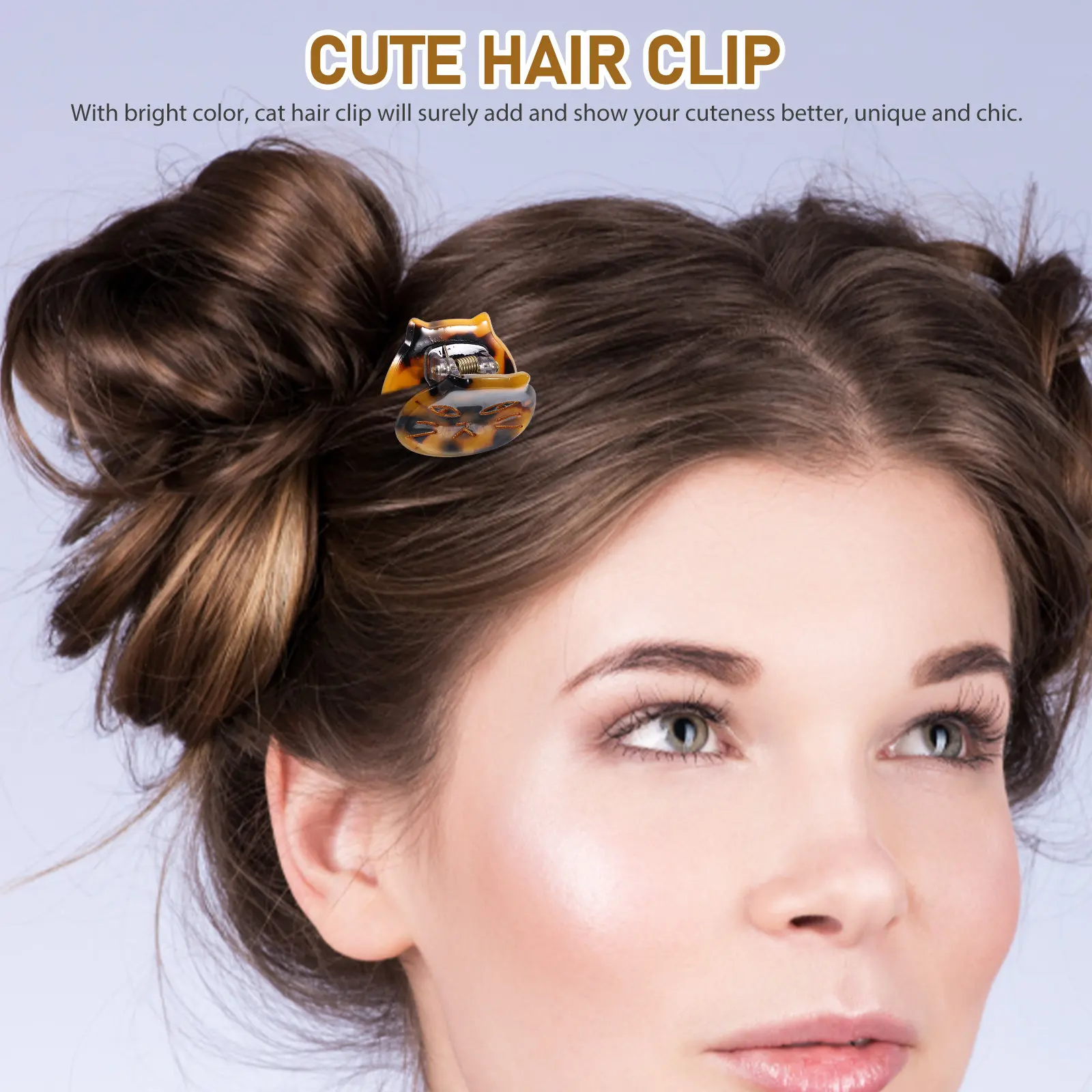 

4Pcs Cute Cat Hair Clips Small Hair Accessories Decorative Clips for Women Birthday Party Prom Graduation Use