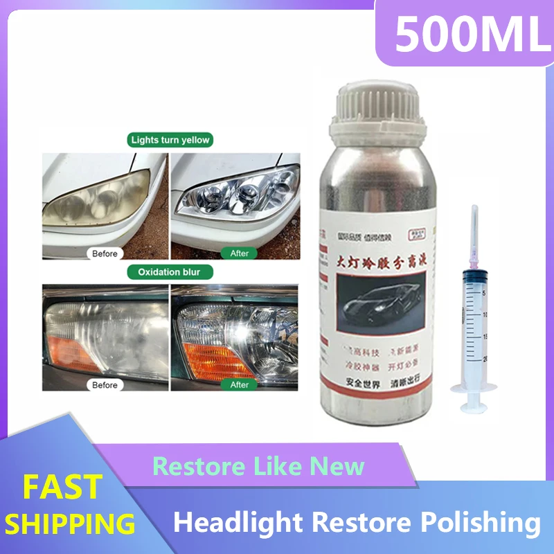 500ml Car Headlight Disassembly Liquid Headlight Cold Glue Separation Liquid Headlamp Restoration Kits Car Cold Glue With Tools