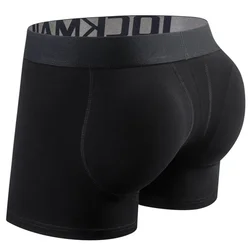 Boxer rehausseur de fesses en coton confortable pour hommes, sous-vêtement push-up, sous-vêtement rembourré parfait, culotte rehaussante