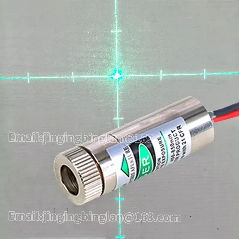 10MW calibrated cross-scale laser module with red-green light, glass lens, adjustable diode, optical instrument