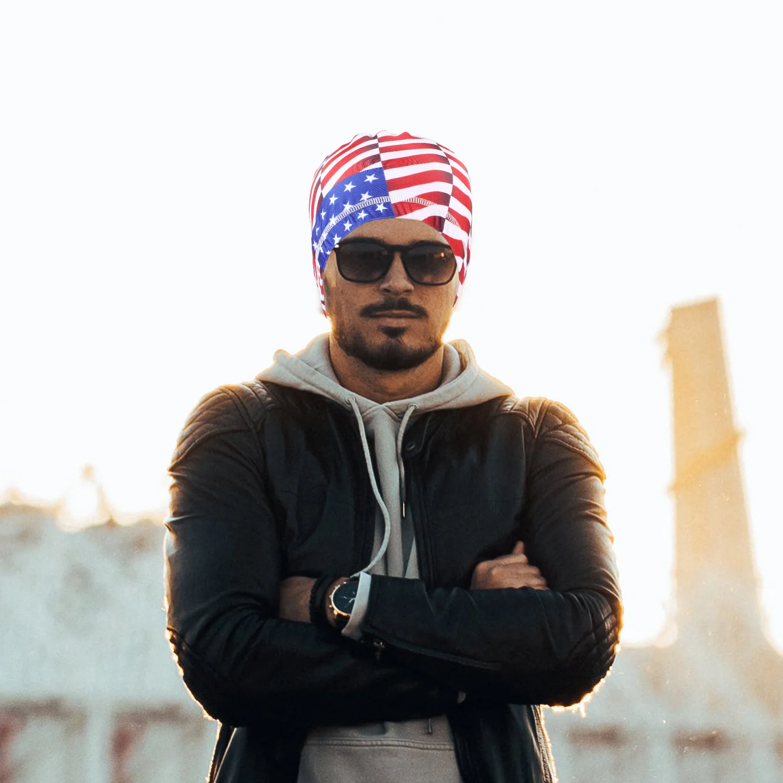 

Quick Dry Breathable Hat Flag Size Lightweight For Cycling Running Outdoor Sports Liner Unisex Portable