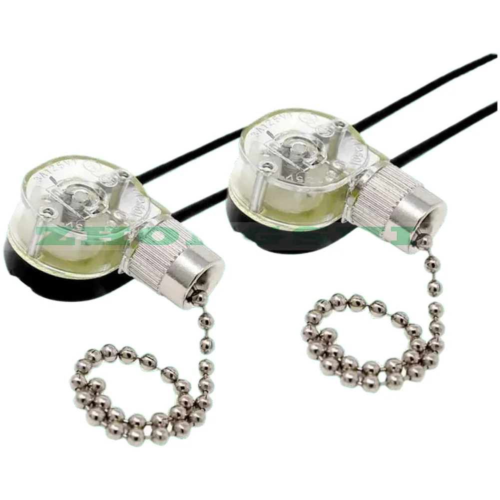 Pull Chain Switch For Ceiling Fan Light, 2-Speed On-Off Replacement Part Compatible With ZE-109 Model, Electrical Switch Parts