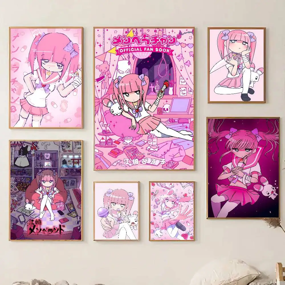 1pc Cartoon Menhera C-Chan Poster Sticker Print Waterproof Wall Art For Living Room Bedroom Home Decor