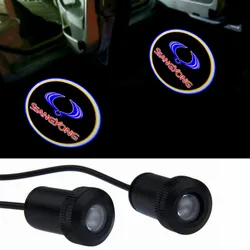 Car Door Welcome Projector Lights Ghost Shadow Logo Light Compatible with Ssangyong Korando Musso Sports Rexton Accessories Lamp