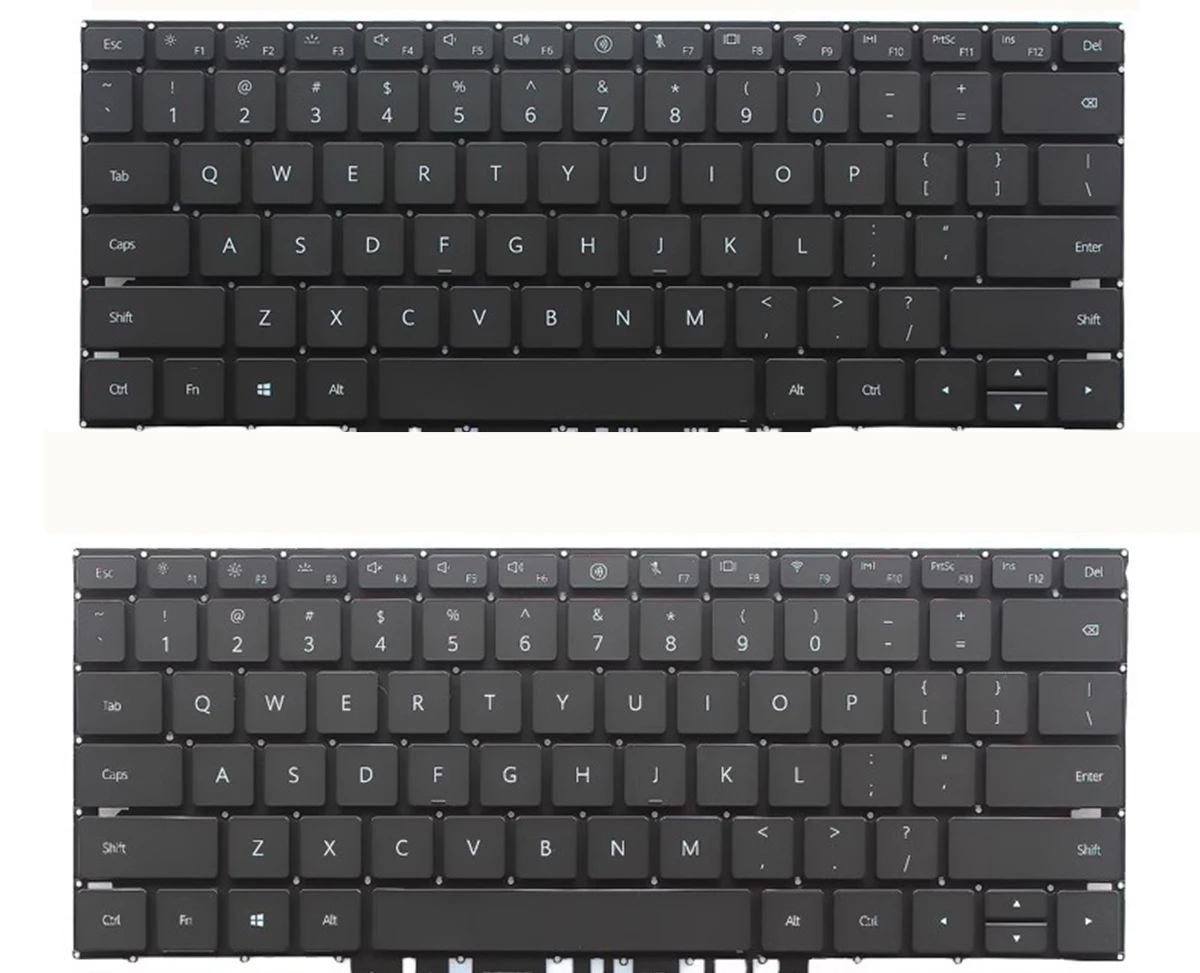 New US QWERTY Keyboard for HuaWei MateBook 16S CREFG-XX 16 32 CREF-XX 16  BACKLIT ,Black without Frame