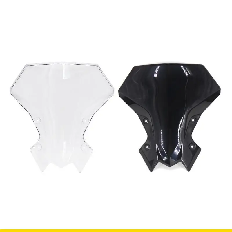 SZCH Aerodynamic Motorcycle Windscreen Stylish Motorcycle Wind Deflector Long Distance ridings Comfort Suitable for Motorbik