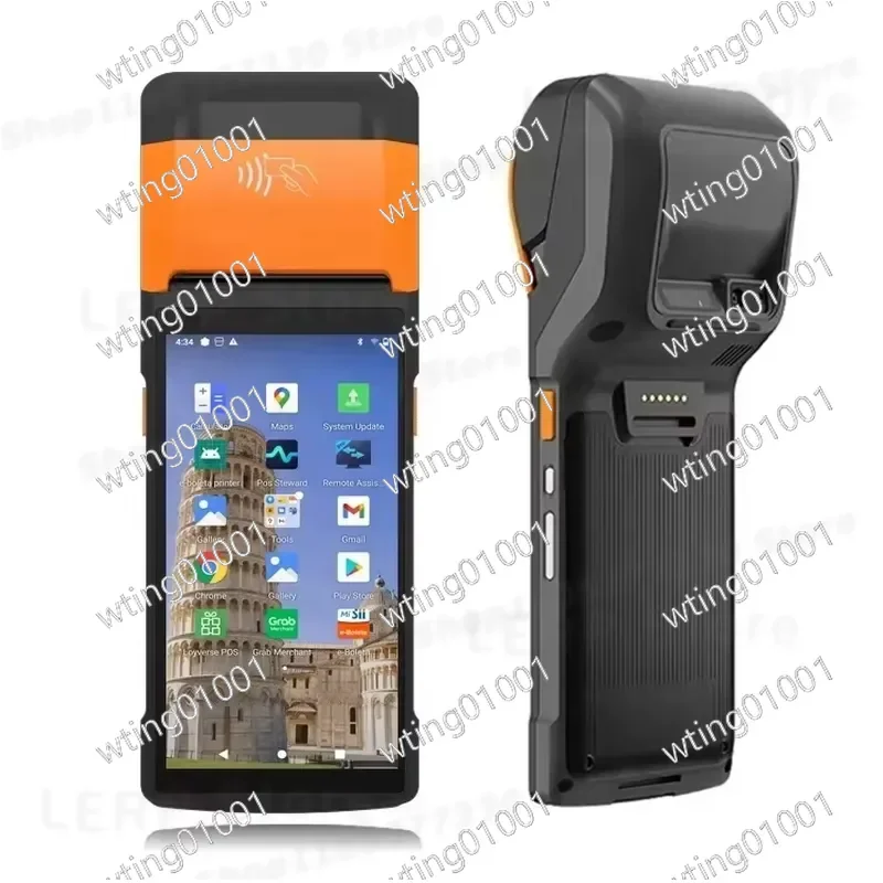 for Android V2S Wireless Handheld POS Terminal Portable Data Collection Device for Restaurant Management System Efficient