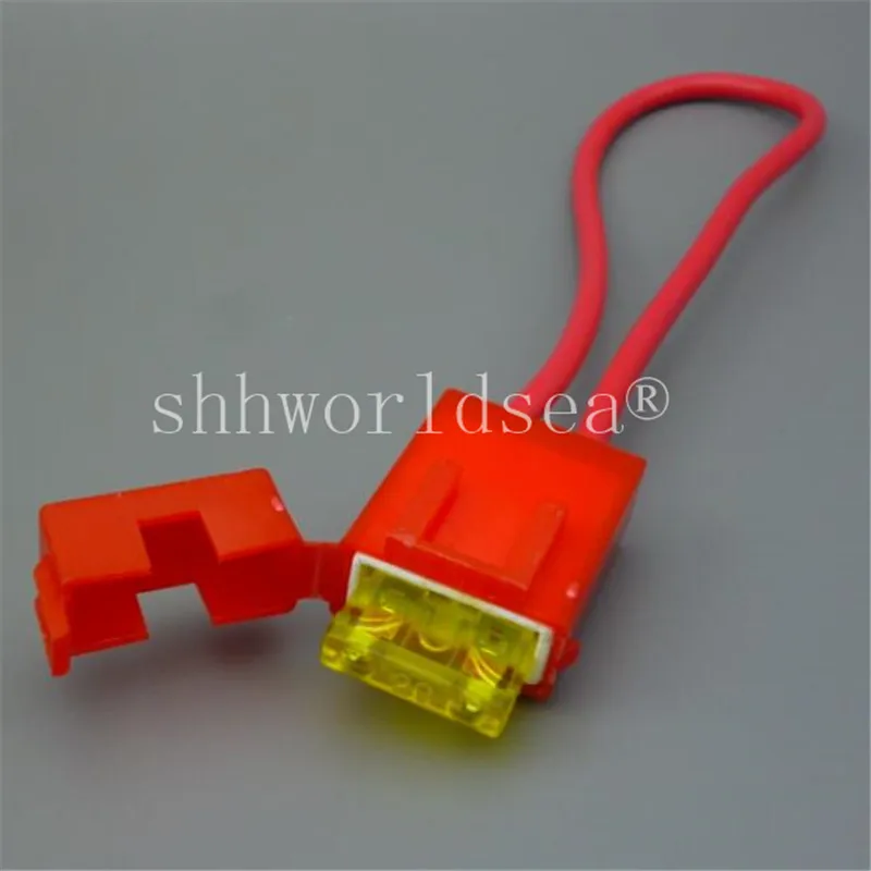 Shhworldsea 1Sets Ceramics Car Insurance Socket Fuse Holder With Terminals For Automotive Motorcycle Electric Vehicles