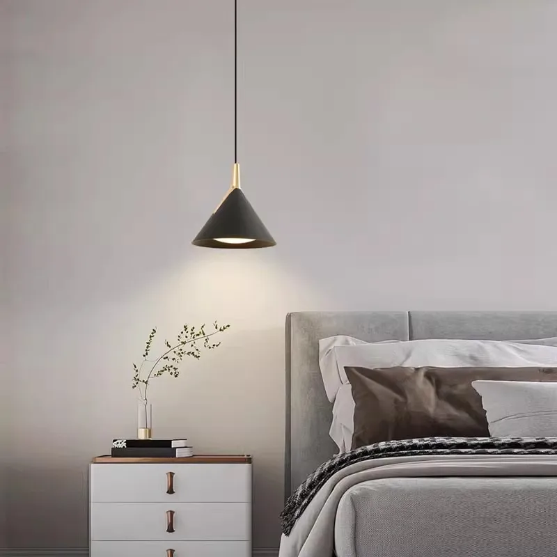 

Bedroom Bedside Chandeliers Modern Simple Creative High-end Lifting Small Chandeliers Mijia Porch Master Bedroom Chandeliers