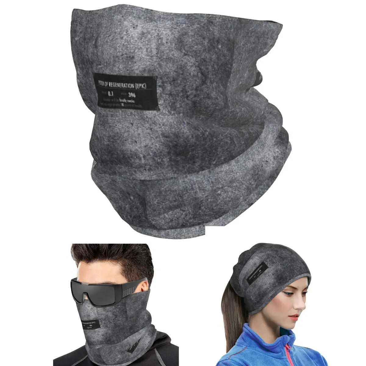 SKYRIM - Elder Scrolls - Dragonborn Bandana Neck Cover Printed Wrap Scarf Multifunction Headband Unisex Adult Windproof