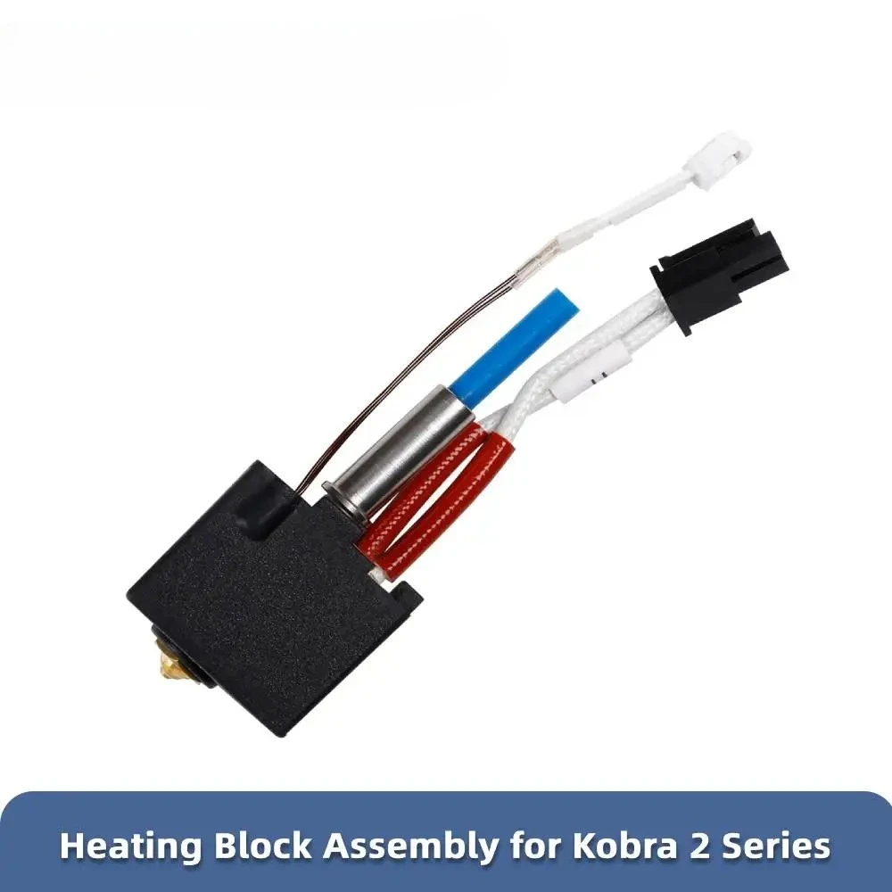 KLF For ANYCUBIC  Heating Block Assembly for Kobra 2 Series FDM 3D Printer Kobra 2 Plus/2 Max/2 Neo/2 Pro