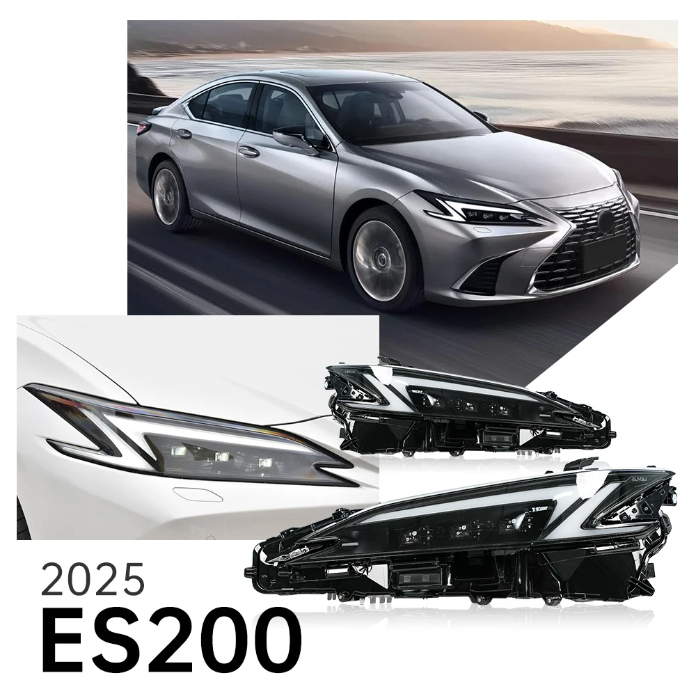 

Автомобильный светодиодный фонарь для фар Lexus ES 2018-2020 ES200 DRL, линзы проектора, автомобильные аксессуары