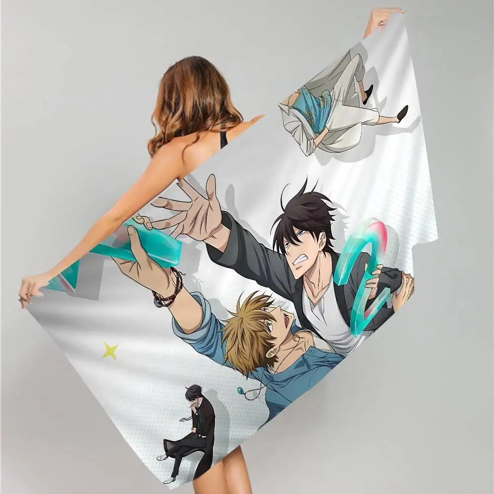 Dakaretai Otoko Odosarete Imasu Anime Anime Beach Swimming Towel Soft Absorbent Washcloth Children's Gifts for Kids Camping Gym