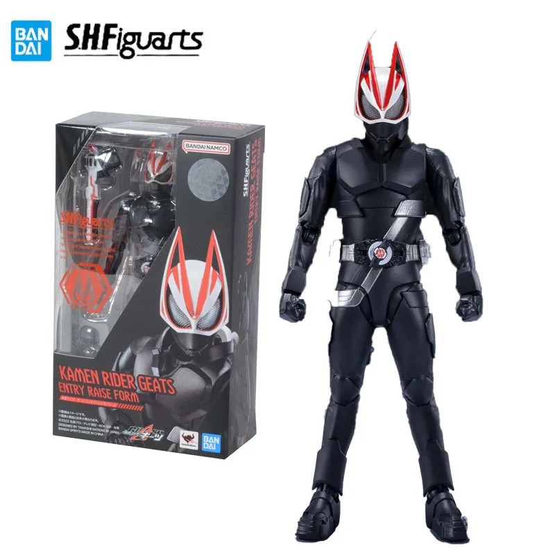 

Bandai Genuine Kamen Rider Finished Model Kit SHF Series GEATS ENTRY RAISE FORM Anime Action Figure for Boys Collectible Toy