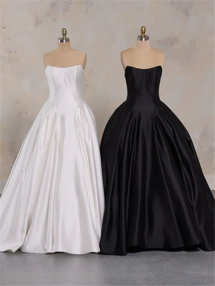 

Vestidos De Novia Talla Grande Black Wedding Dress Satin Ball Gown Vestido Noiva Minimalista Aliexpress Online Shop Casamento