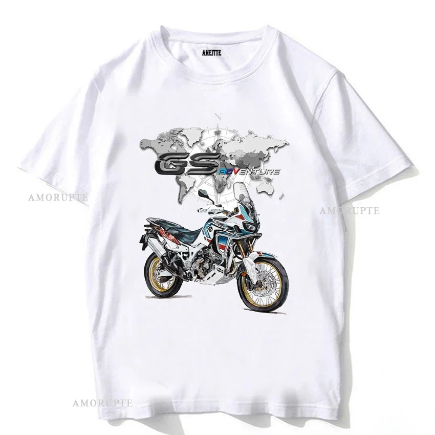 Japan Adventure Hon Africa Twin Crf 1000l Motorcycle T-Shirt New Men Tshirts Clothing Boy White Tops Moto Ride Sport Legend Tees