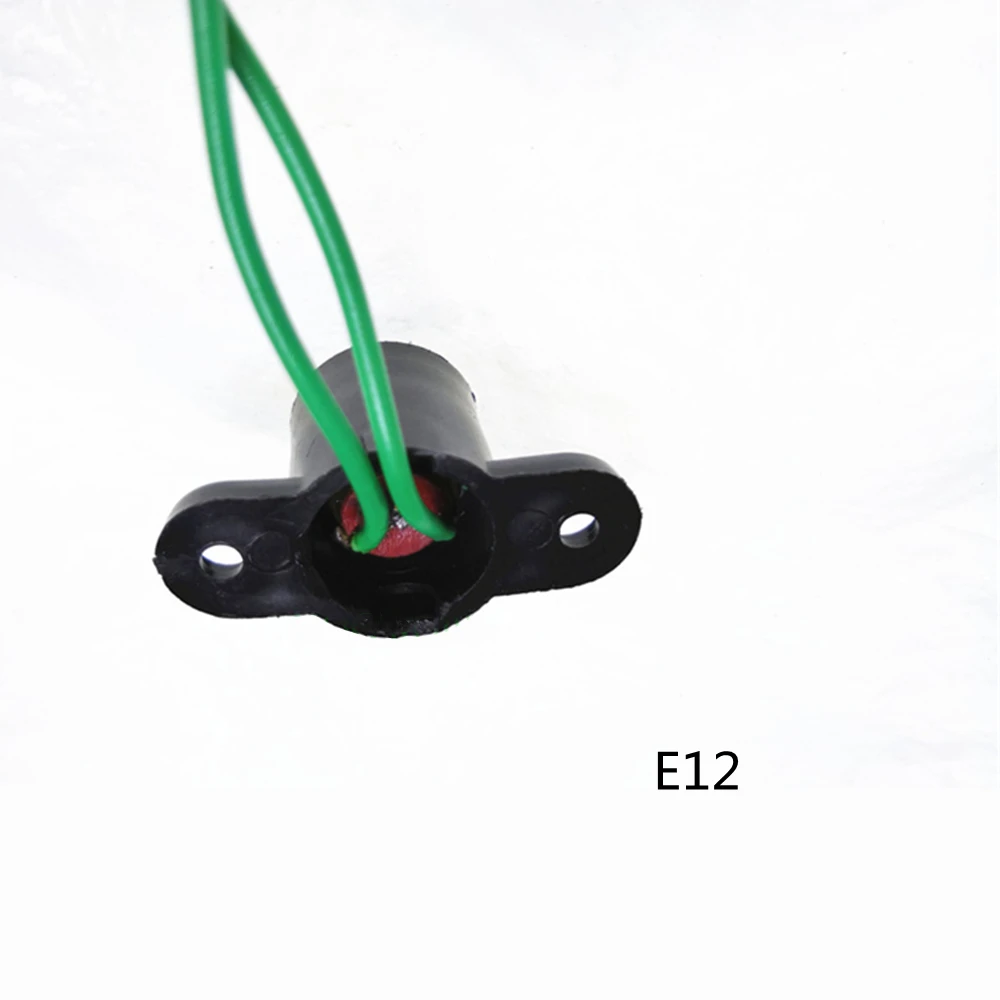 E12 base E12 Lamp holder E12 lamp base with wire with mounting holes E12 holder