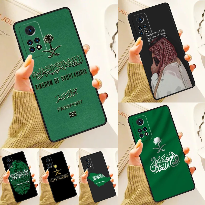 Saudi - Saudi Arabian Flag Case For Samsung Galaxy S24 Plus S23 S20 S21FE Lite S22 Ultra Note 20 S8 S9 S10 Phone Coque