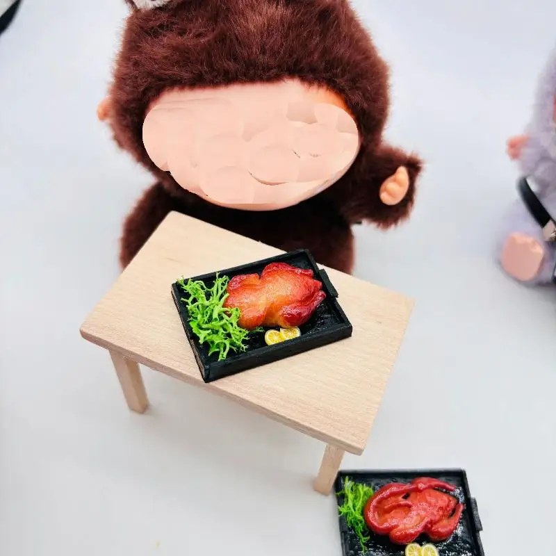 1 Piece Doll House Accessories 1:12 Dollhouse Miniature Food Toy Christmas Roasted Chicken And Roast Duck Scene Model