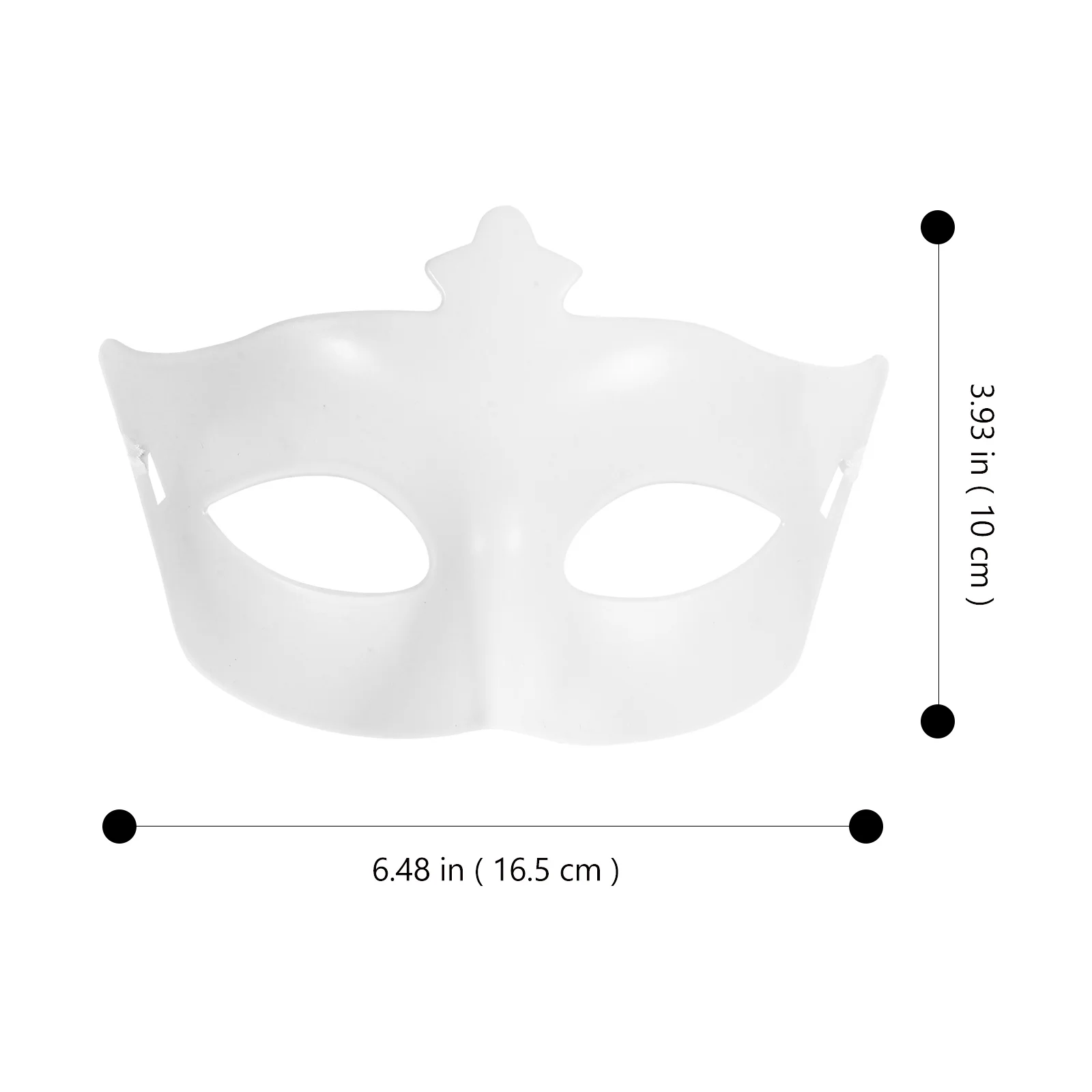 10 Uds. Máscaras en blanco de media cara DIY fiesta de disfraces Cosplay ligero cómodo plástico media máscara Facial máscara en blanco para bricolaje