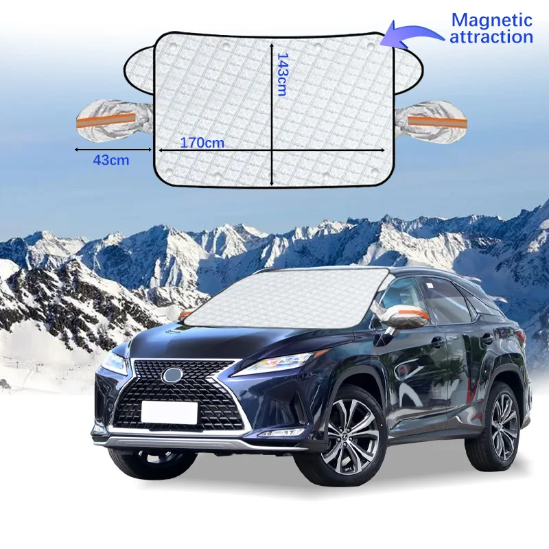 

Car Windshield Cover Magnet Winter Window Snow Shield Anti Frost Auto Front Window Snow Cover For LEXUS RX