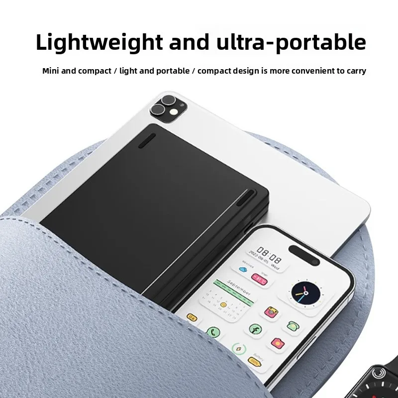 لوحة مفاتيح بلوتوث محمولة قابلة للطي لأجهزة IOS/Android/Windows اللوحية للهاتف المحمول ولوحة المفاتيح المحمولة وملحقات الكمبيوتر