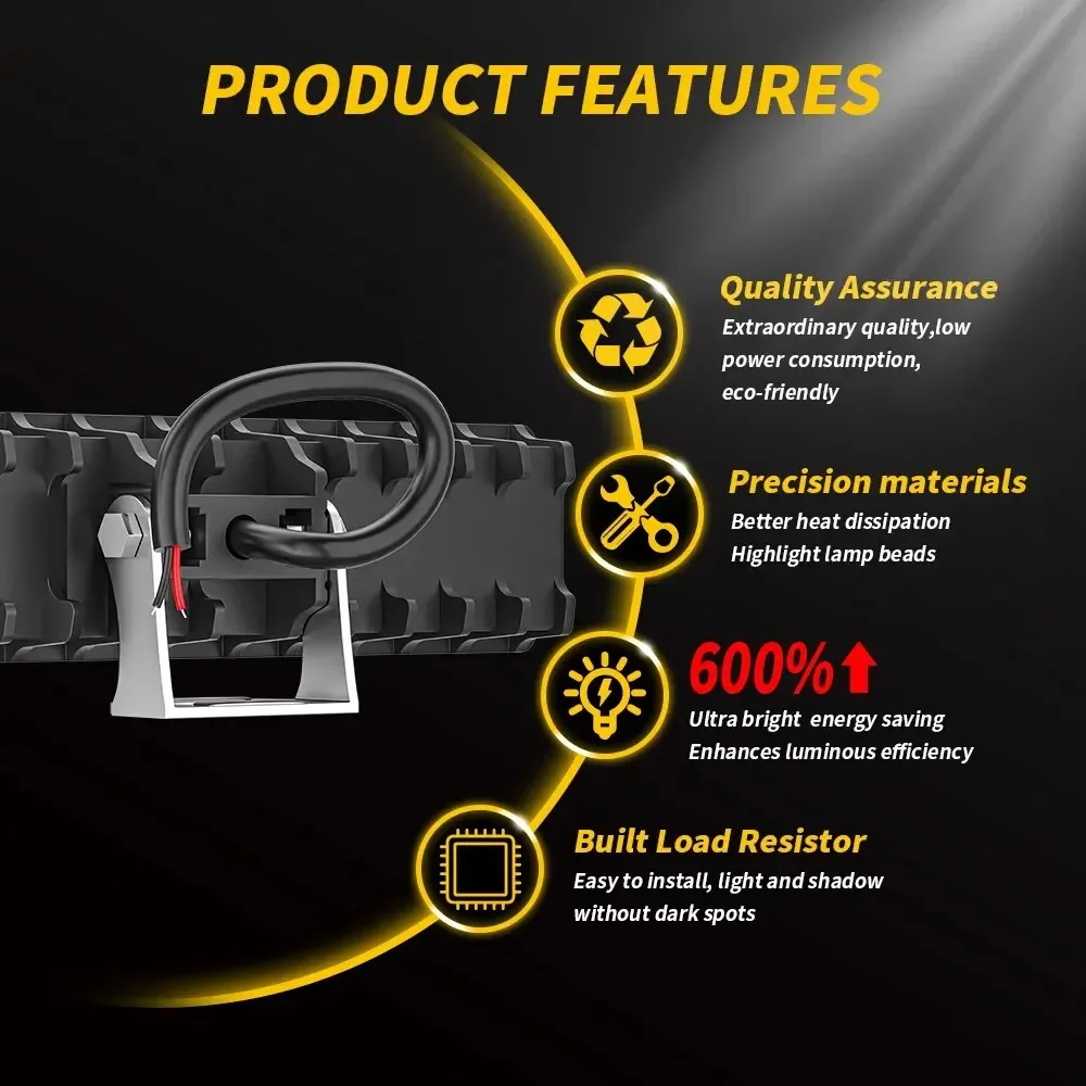 New 28LED 84W Work Light Bar 9-80V Flood Lamp Driving Fog Offroad LED Work Car Light For Ford Toyota SUV 4WD Led Beams image 4