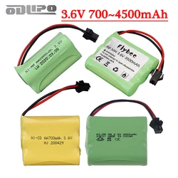 3.6V 700mah 1400mah 1800mah 2800mah 3000mAh 4500mah NiCD Battery AA 3.6V NiMH Battery Pack For RC Toys Cars Trucks Trains Boats