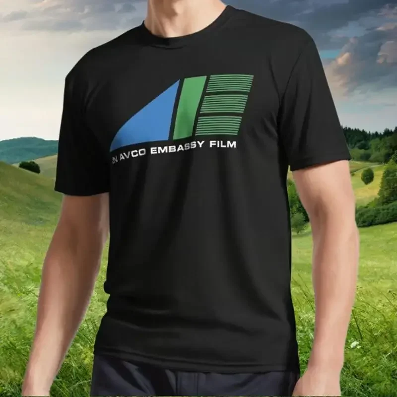 Nueva camiseta americana con logotipo de AVCO EMBASSY FILMS, divertida, de la serie DEFUNCT FILM, tallas S a 5XL