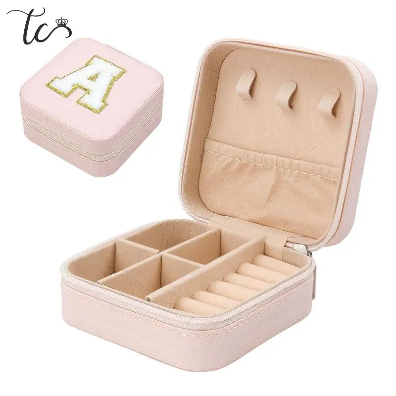 New Creative Alphabet Jewelry Box Portable Travel Ring Necklace Earrings Pendant Bracelet Storage Display Box