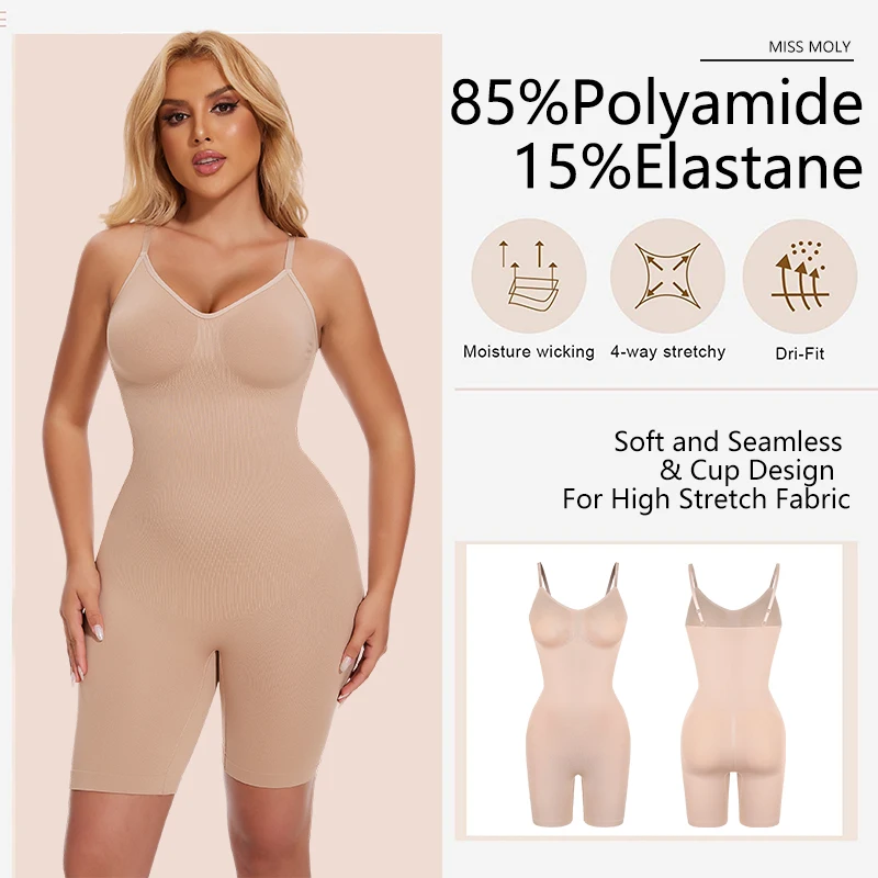 Shapewear Bodysuit Tummy Control Shaper for Women Seamless Butt Lifter Thigh Slimmer Sculpting Underwear Body Shaper