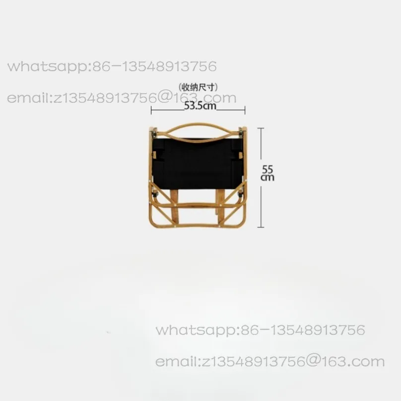 

American all-aluminum ultralight outdoor folding chair is portable