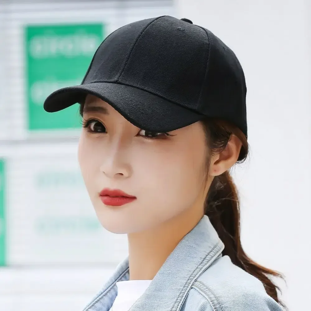 Custom Logo Hat Unisex Baseball Cap Men Women Snapback Hat Casual Solid Color Hip Hop Dad Caps Adult Sports Hat gorras hombre