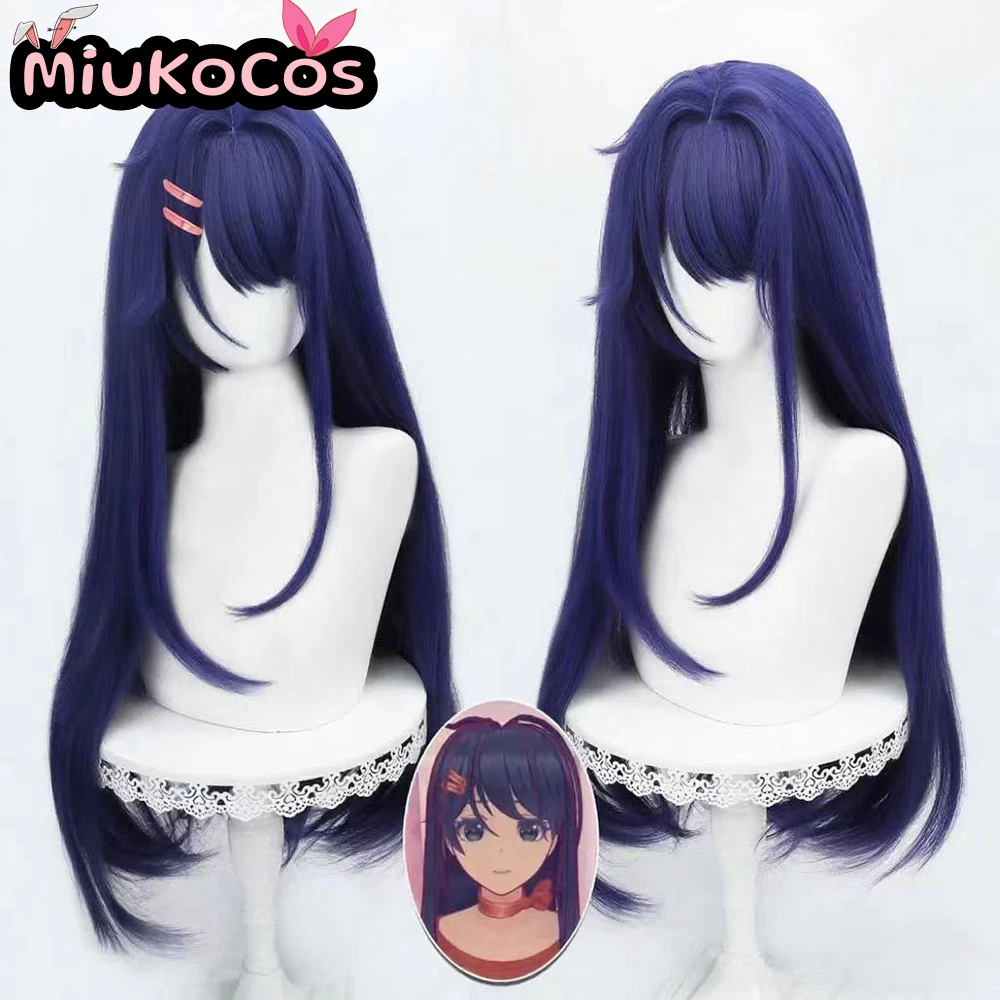متوفر في المخزون شعر مستعار ميتا وميلا التأثيري MiukoCosplay لعبة Miside Cosplay