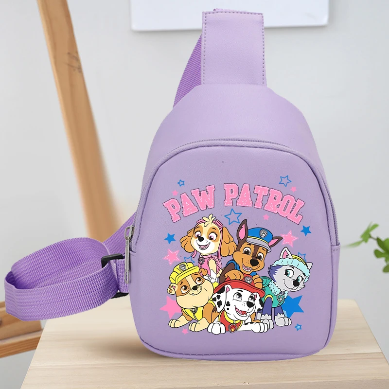 لطيف باو باترول الأطفال حقيبة كتف صغيرة موضة أنيمي بنين بنات لطيف الكرتون حقائب كروسبودي حقيبة صغيرة عملة المحفظة هدية