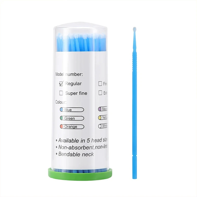 100Pcs Dental Micro Brush Bottle Dental Micro Brushes Applicators Brush Teeth Oral Dentist Materials Dropship