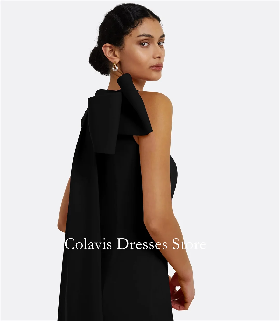 2025 Maßgeschneiderte U-Boot-Ausschnitt, bodenlang, schwarze Meerjungfrau, gerüschte Ballkleider, Abendkleid, Damen-Abendkleider, formelles Partykleid