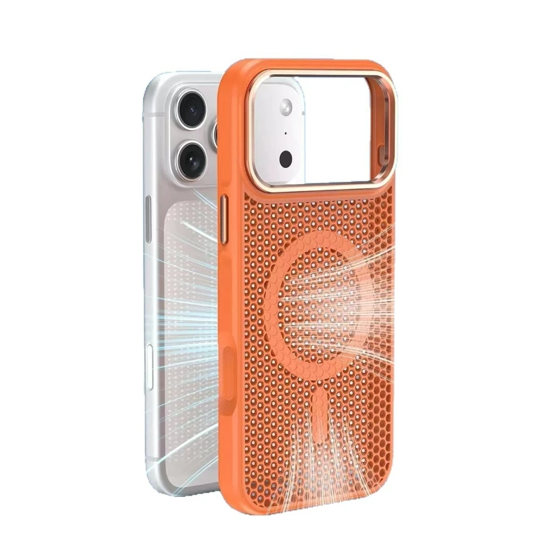 

Hollow Heat Dissipation Magnetic Case For iPhone 17 16 15 14 13 12 Pro Max Air Plus For Magsafe Wireless Charge Shockproof Cover